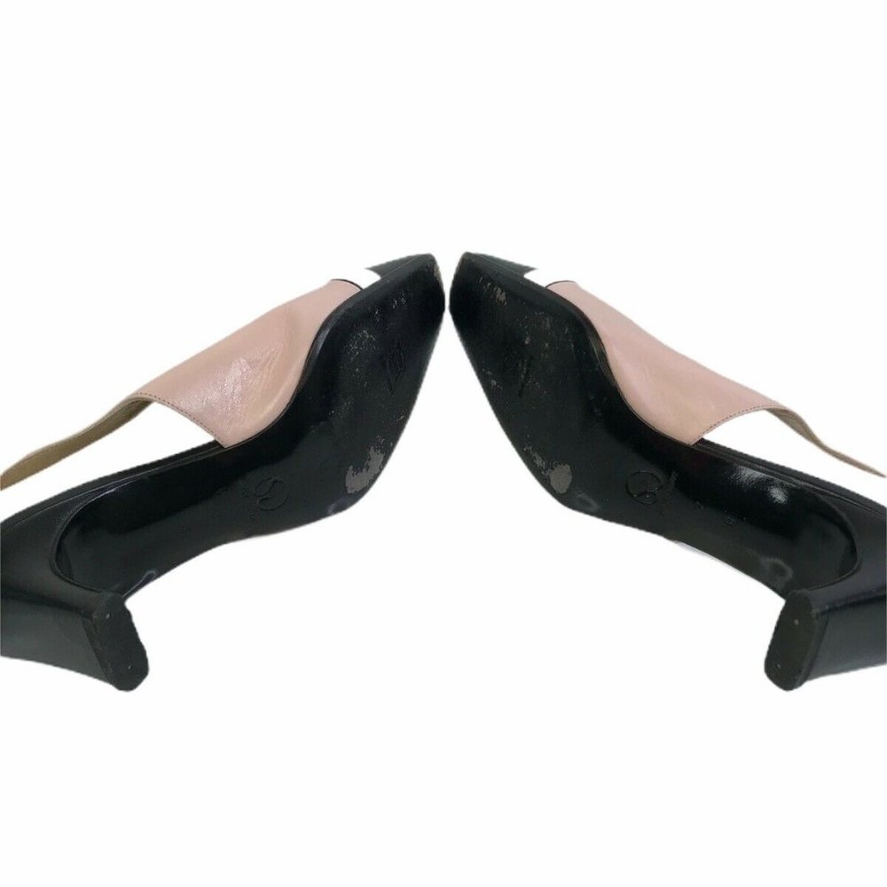 St.John Color Block Slingback Square Toe Heels - image 5